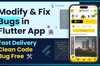 modify and fix bugs in flutter app