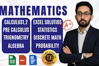 help you in mathematics, statistics, calculus, programming and excel projects