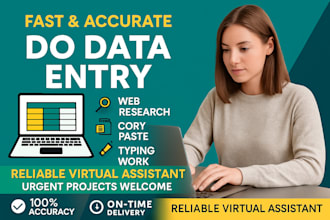 provide error free data entry and online research services
