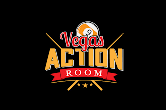 design best quality vegas action room logo