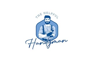 design vintage handyman business logo