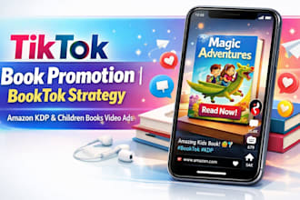 do tiktok book promotion booktok amazon kdp children book tiktok video ads