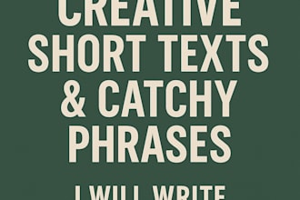 write creative social media posts, slogans, and brand content
