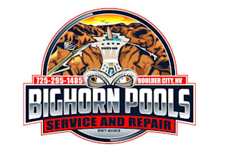 design a professional bighorn pools logo