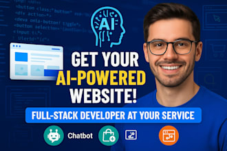 ai website, business software, website development as full stack developer