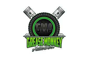 design high quality grease monkey logo