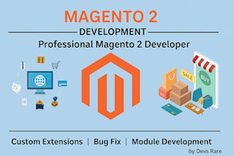 develop and fix magento 2 extensions and modules professionally
