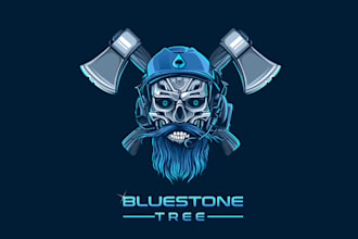 design ideal greatest robot skull logo
