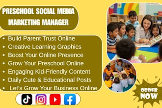manage social media for preschool childcare and daycare centers