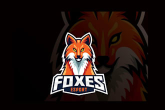 design sports mascot logo with my creative thinking