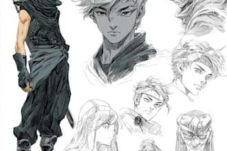 draw comic book page illustration graphic novel cover art