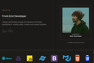 craft high performance frontend interfaces with react nextjs and tailwind CSS