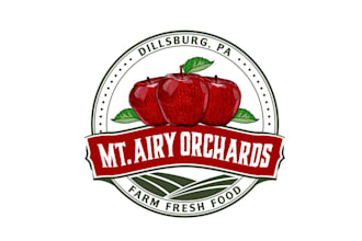 design fantastic orchard fresh farm logo