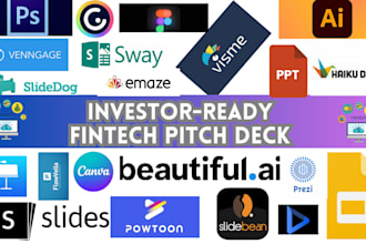 design investor ready UK USA ca asia ai saas nft  fintech startup pitch decks