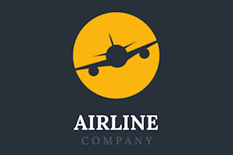 make gorgeous aviation and airline logo design