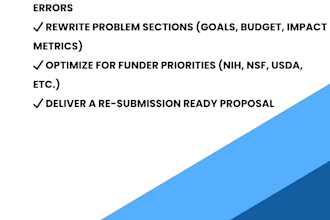 rewrite and fix your rejected grant proposal for funding approval