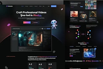 do bespoke ai image generator and video generator website development