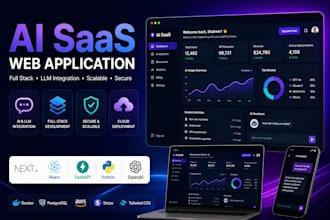 build full stack ai saas web app with ai integration