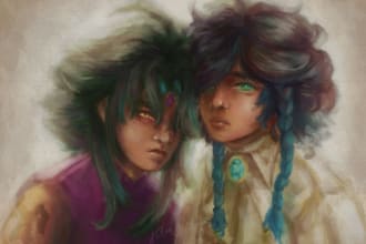 draw digital painting commissions