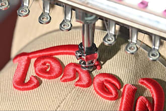 do professional 3d puff embroidery digitizing for cap