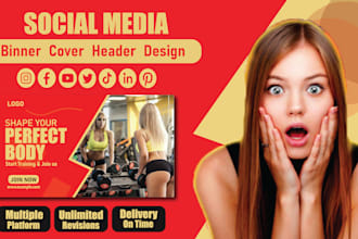 design custom youtube and social media banners in 24 hours