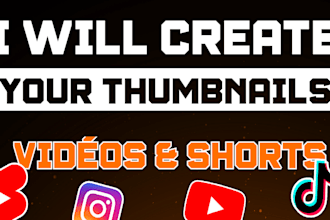 create thumbnails for videos and shorts