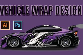 do creative,professional car, van,sports,vehicle wrap design
