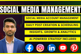 be your social media manager and marketing assistant