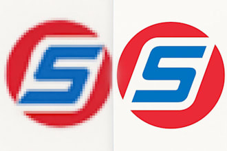 vectorize, fix, edit or redesign your logo