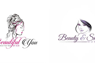 design luxury and aesthetic beauty cosmetic and skin care logo