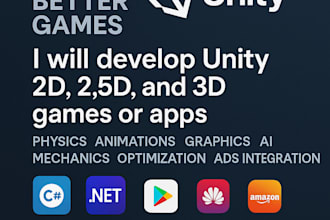 create games or cinematic scenes for you in unity