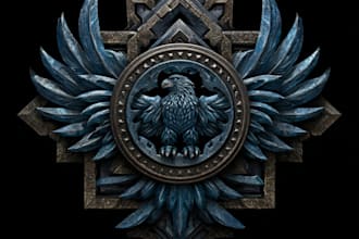 draw awesome rpg fantasy or sci fi logo for you
