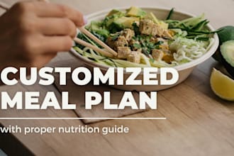 design customized meal plan with macros calculations