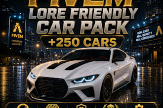 give you fivem lore friendly car pack