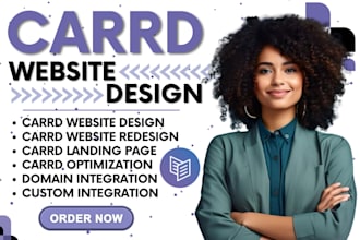 design carrd website, carrd landing page design, design carrd website