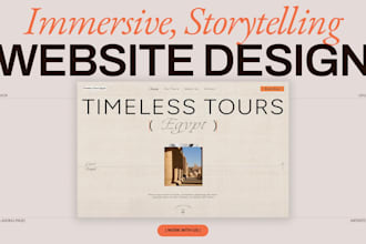 design an immersive, storytelling website for your brand