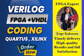 help you fpga based projects in verilog and vhdl using xilinx, vivado, modelsim