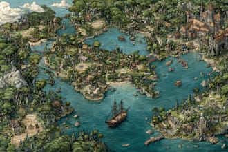 make a fantasy map for you