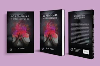 portada de libro para impresión, amazon kdp o ebook