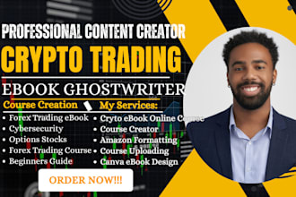 ghostwrite forex trading book and ebook crypto trading stock market ebook writer