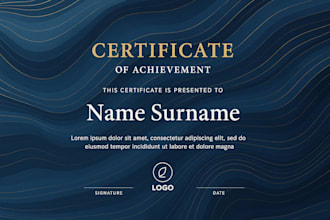 design professional certificates for schools and courses