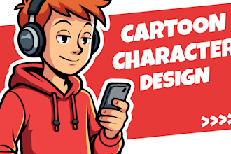 create vector cartoon character mascot design for you