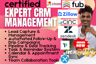 setup top producer cinc zendesk ixact cloze follow up boss zillow crm automation
