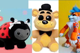 do custom 3d plush model, amigurumi plush 3d model stl file 3d model plushie
