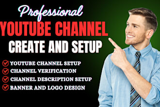create and setup professional youtube channel