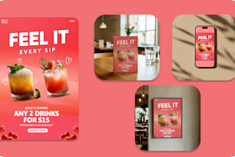 create modern and professional poster designs