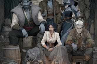 do a dnd character or dnd party art