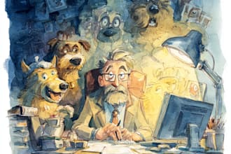 draw watercolor cartoon and illustration