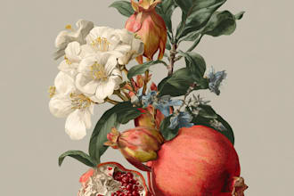 create botanical illustration art for you