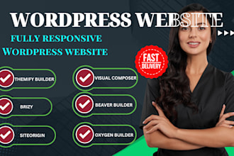 build wordpress landing page oxygen builder brizy themify beaver website